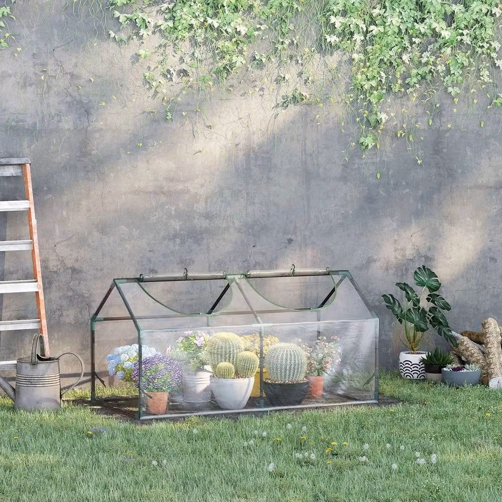 Kelvenix Clear Foil Greenhouse for Tomato and Vegetable Growing, 0.6 m2 – 3