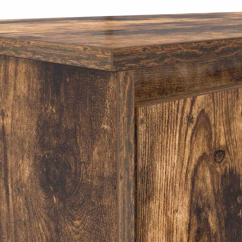 Berkfield Secretary Home Desk in Smoked Oak Brown, W/D/H: 120 x 42 x 76 cm – 7