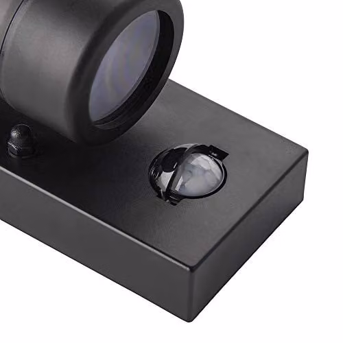 Netlighting Icarus Black Outdoor PIR Motion Sensor Wall Downlight IP44 GU10 – 2