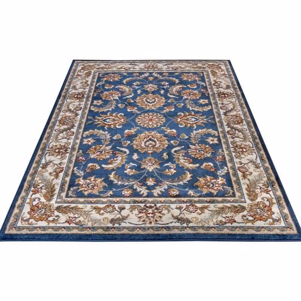 THE RUGS Reni Luxor Oriental Vintage Short Pile Living Room Rug Runner in Blue, W/D/H: 80 x 240 cm – 4