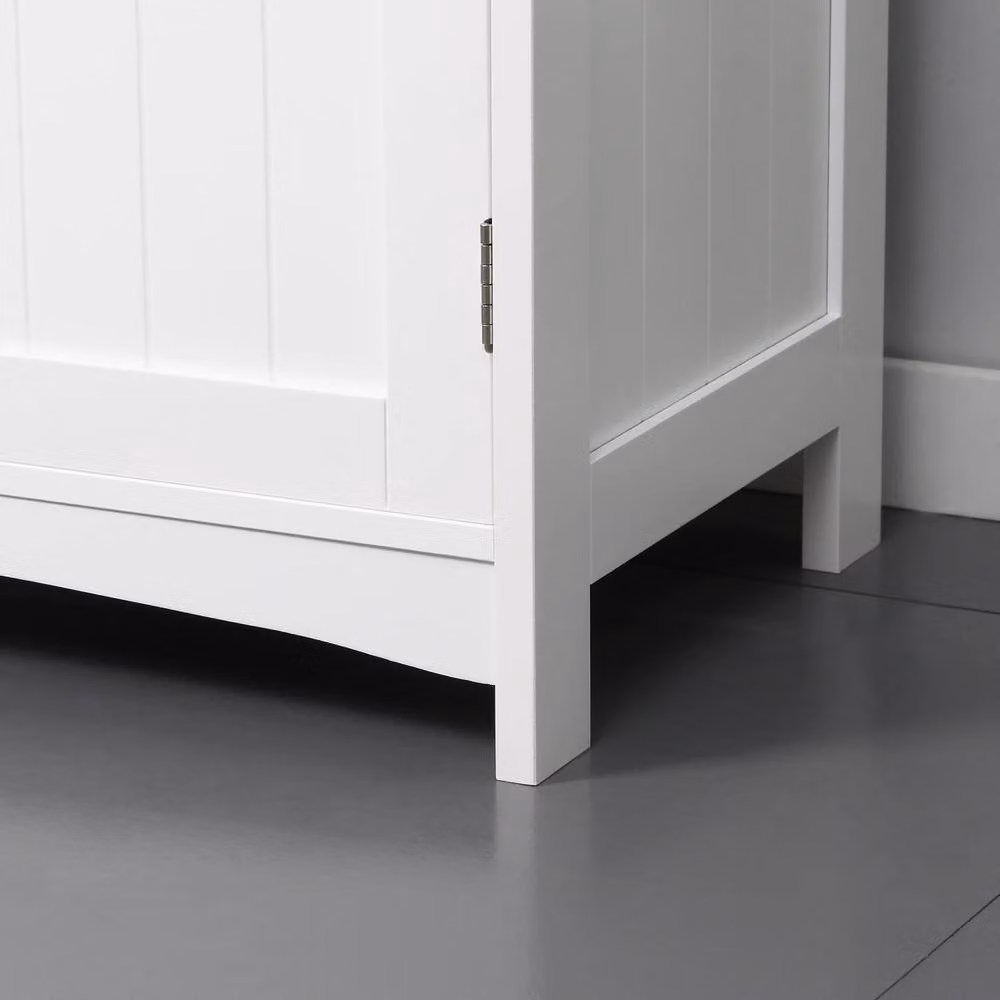 Wyld Haus Nebama Freestanding Bathroom Cabinet in White and Grey, W/D/H: 60 x 33 x 60 cm – 5