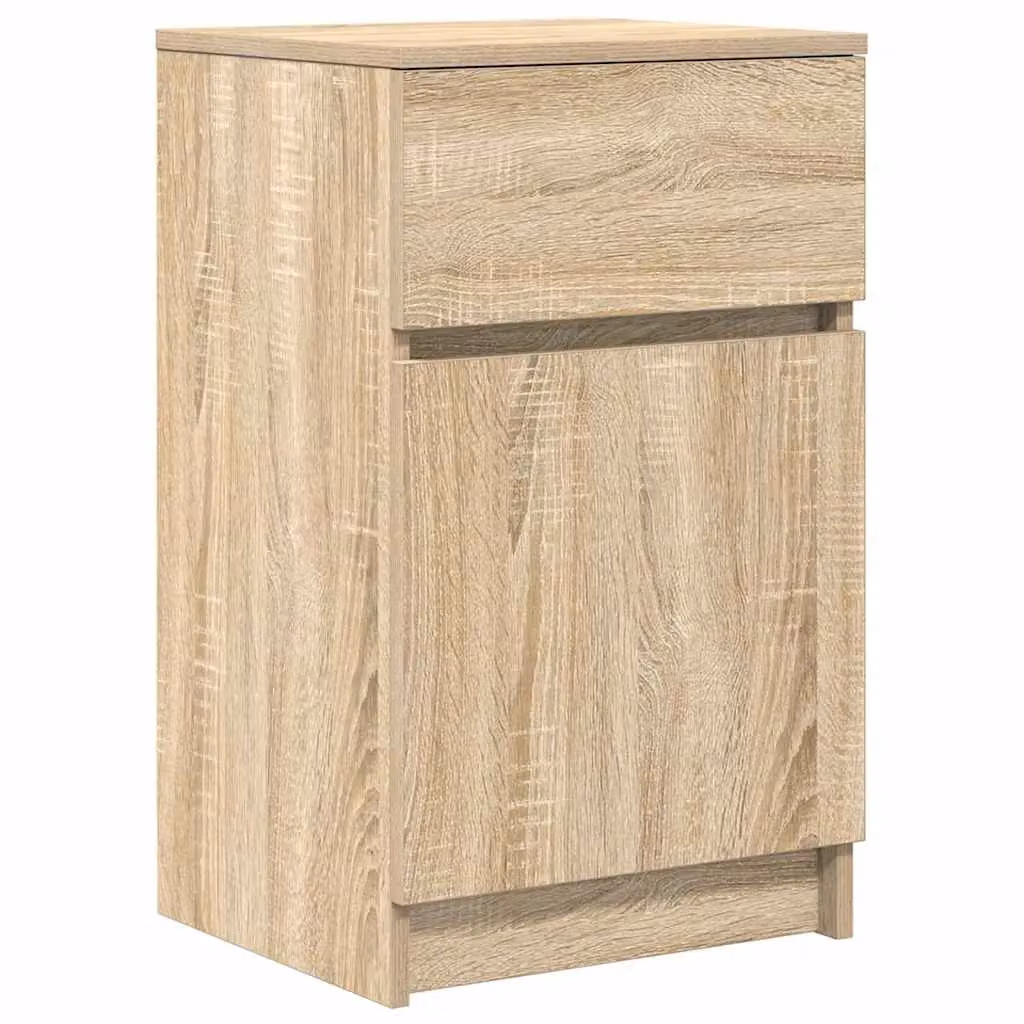 Berkfield Home Sonoma Oak Bedside Cabinet, W/D/H: 39 x 35 x 65 cm – 2
