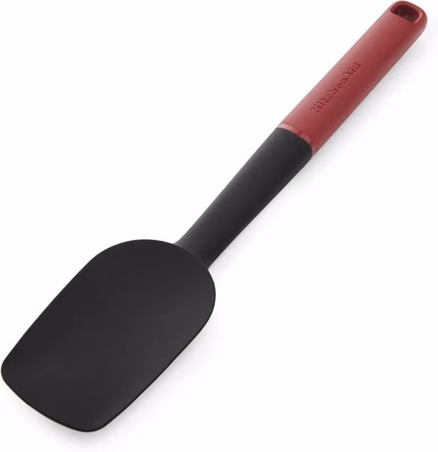 KitchenAid Heat Resistant Silicone Spoon Spatula in Red and White