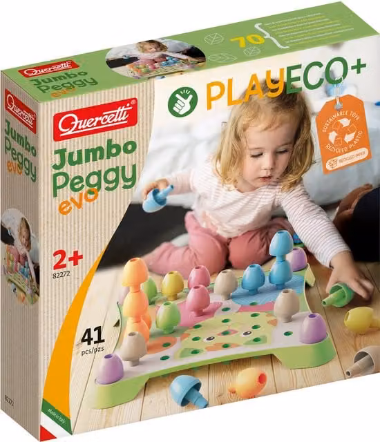 Play Eco Jumbo Peggy EVO Multicolour Stacking Sensory Toy