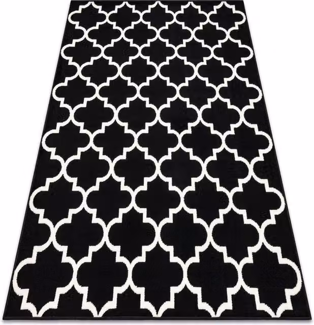 RugsX Morad Vintage Rectangular Rug in Black, W: 140 cm, L: 200 cm – 1