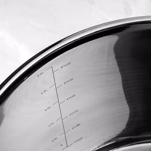 Prochef Stainless Steel Stockpot with Glass Lid, Silver, W/D/H: 24 x 24 x 16.6 cm – 2