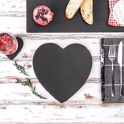 Argon Tableware Modular Slate Table Runner in Black or Grey, W: 100 cm, D: 25 cm – 4