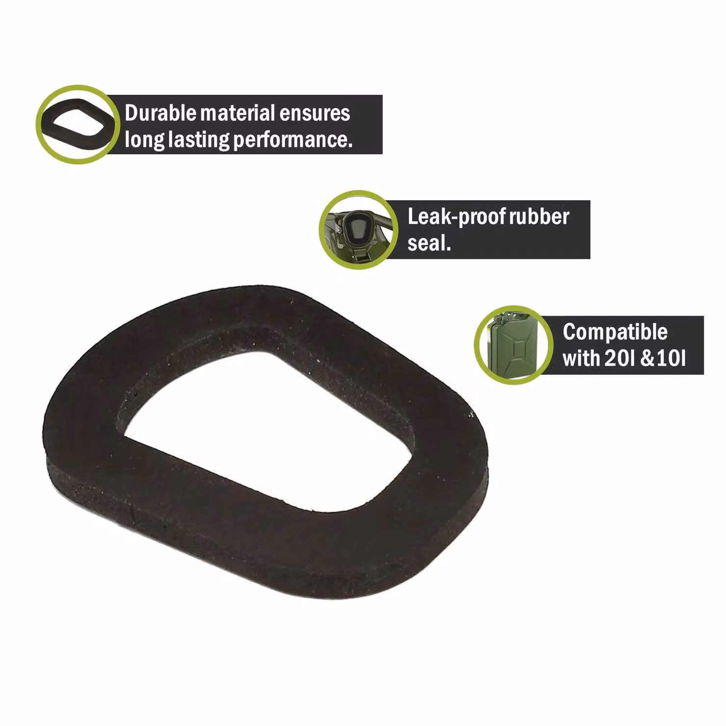 Pegdev Black Rubber Seal for 10 and 20 Litre Jerry Cans – 2