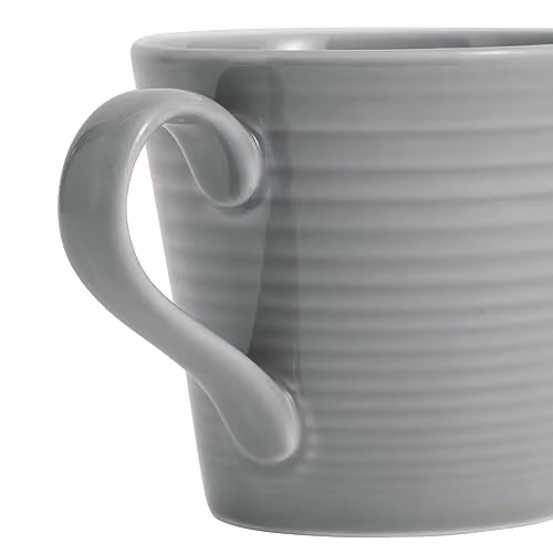 Royal Doulton Gordon Ramsay Maze Stoneware Mugs, Grey and White, Set of 4, 400ml – 3