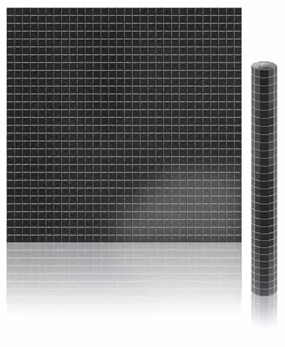 FX Lab Black Glossy Glass Mirror Field Tile Sheets
