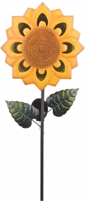 KDMD Sunflower Solar Garden Path Light, Yellow, Height: 126 cm