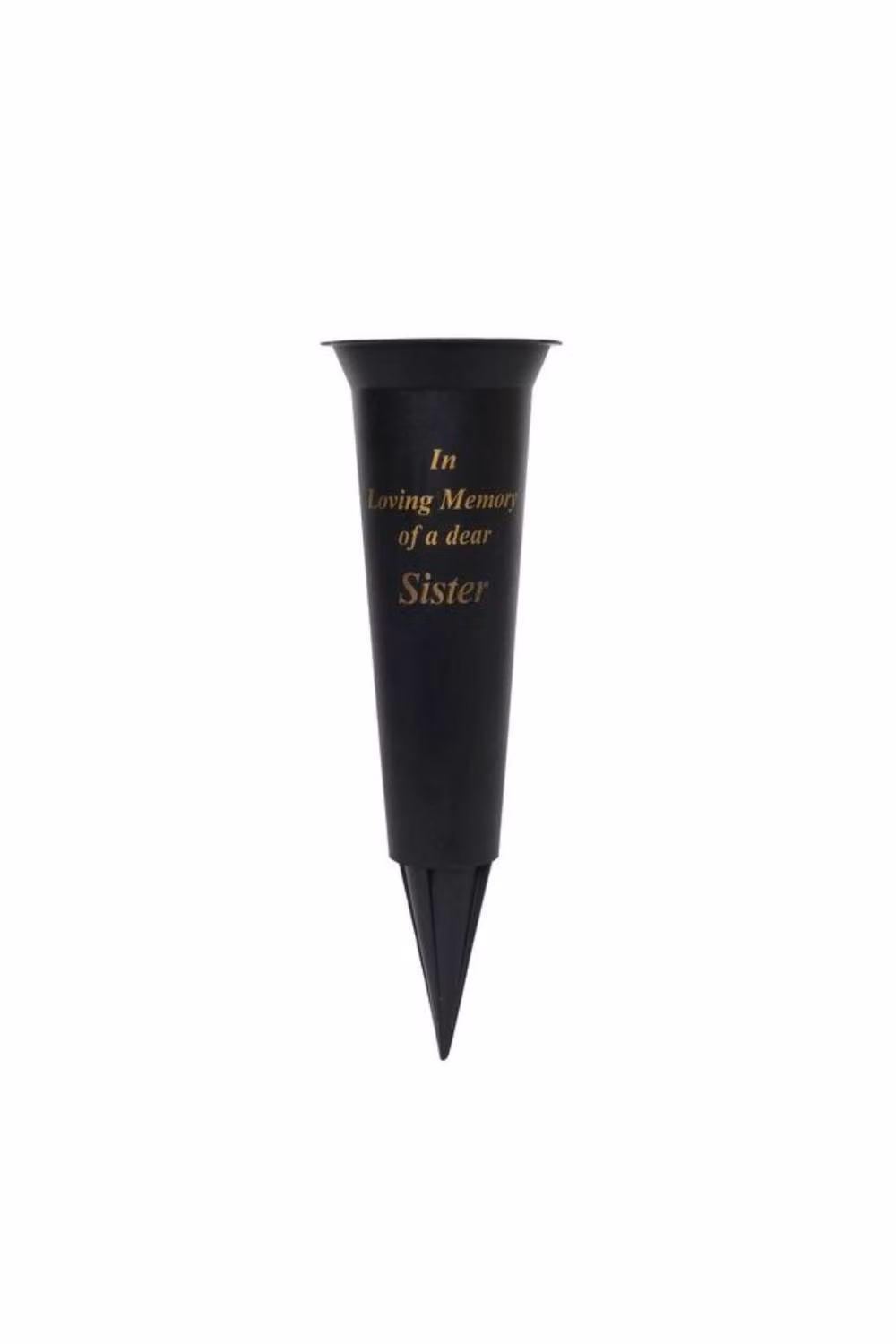 KDMD Black and Gold Condolence Grave Vase, 5 Pack, Height: 23 cm – 2