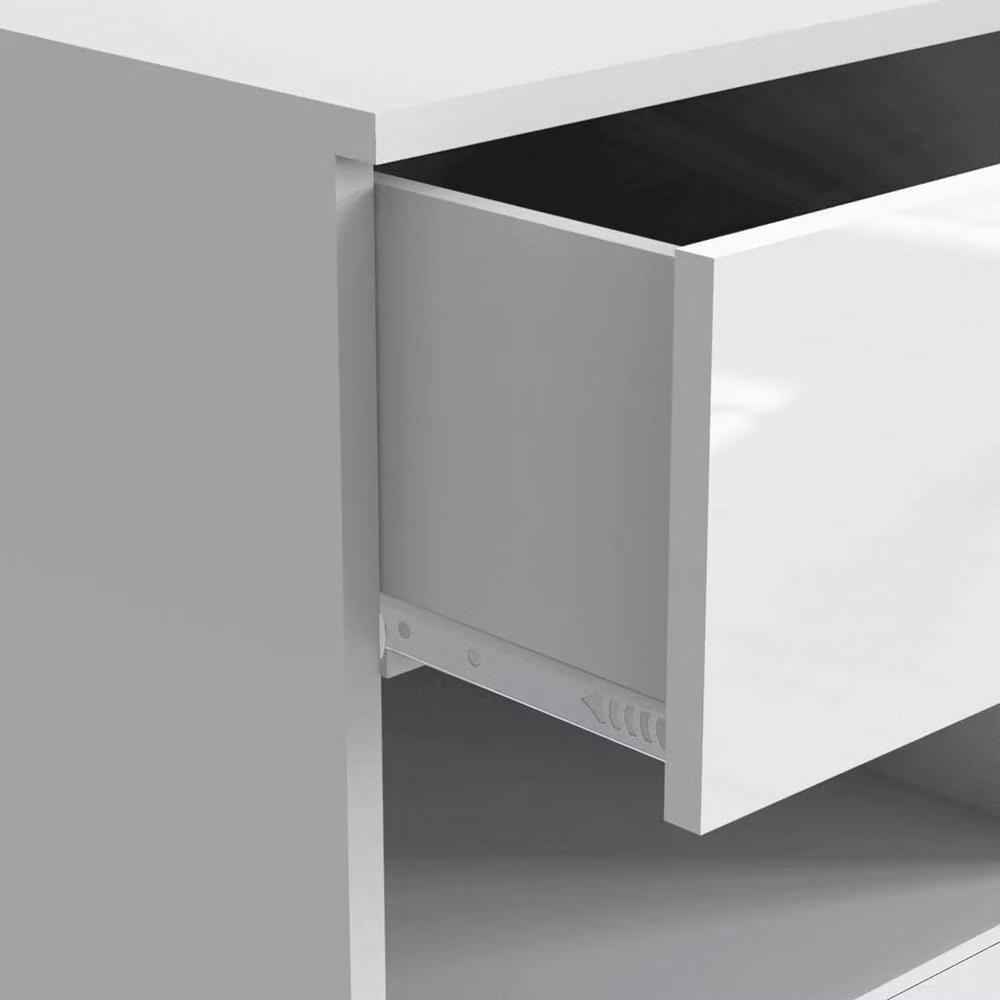 PAWNORA Modern White Bedside Table for your Bedroom – 2
