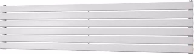 UK Radiators Typhoon Axis White Horizontal Designer Radiator, W: 180 cm, H: 40.8 cm