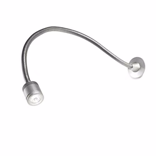 Netlighting LEDS C4 Adjustable Wall Reading Lamp in Grey Anodised Aluminium