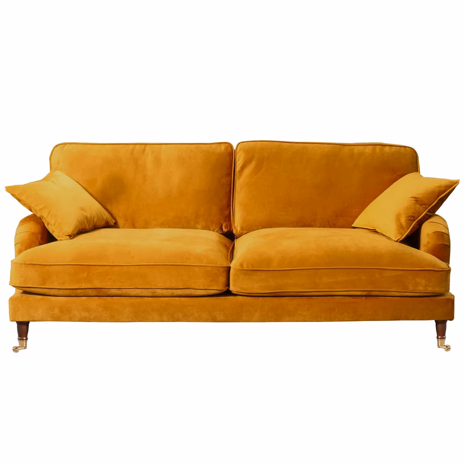 Artemis Home Mackenzie 4 Seat Velvet Upholstered Sofa in Yellow – 2