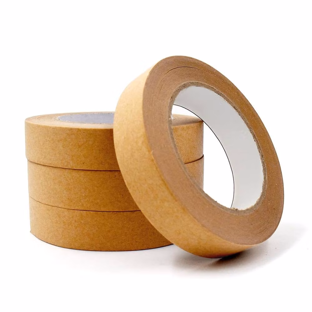 Volila 4 Pack Brown Kraft Paper Packing Tape Rolls, 24mm Width – 2