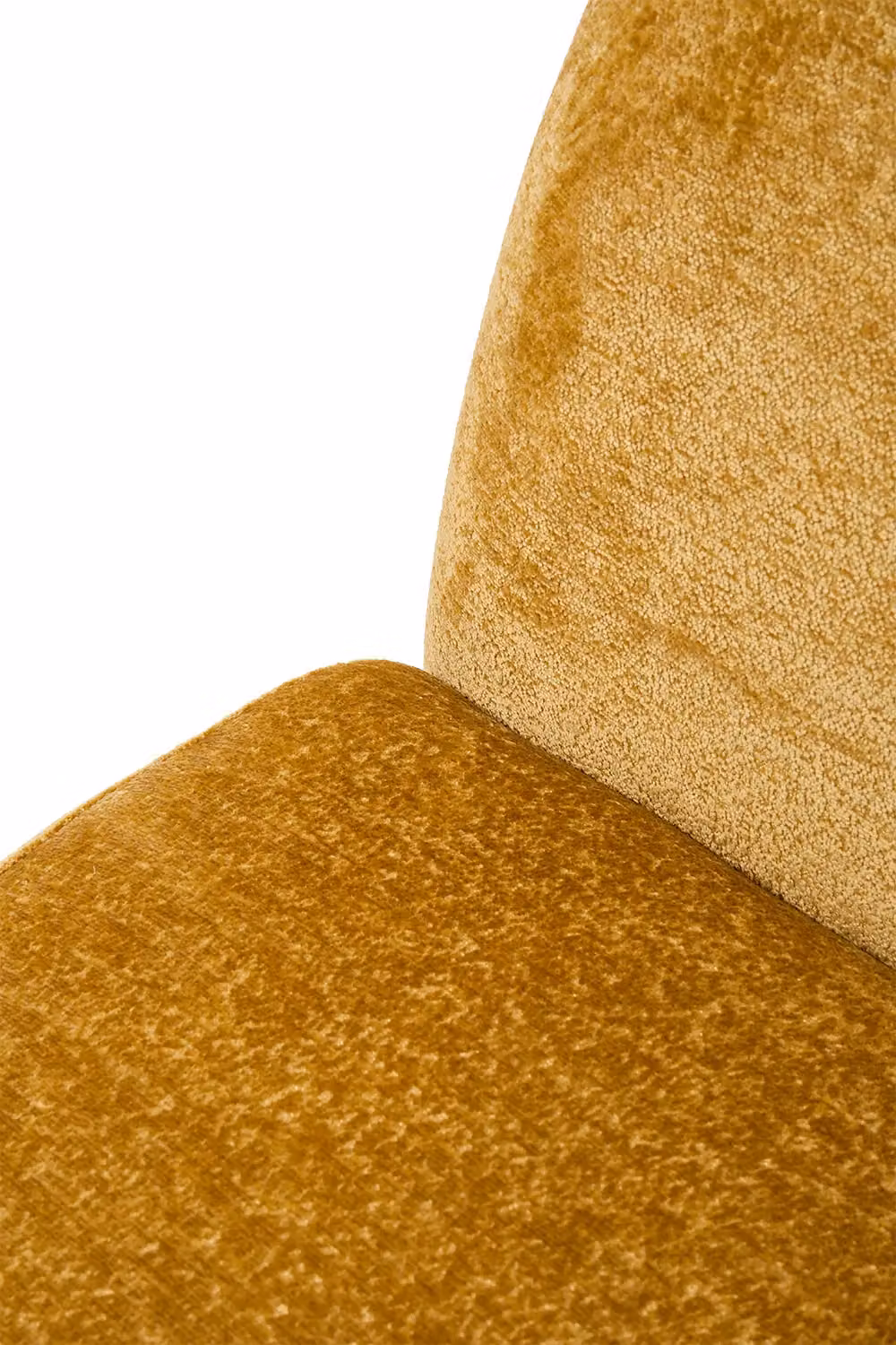 Living and Home Yellow Modern Chenille Upholstered Lounge Chair with Armrests – 4