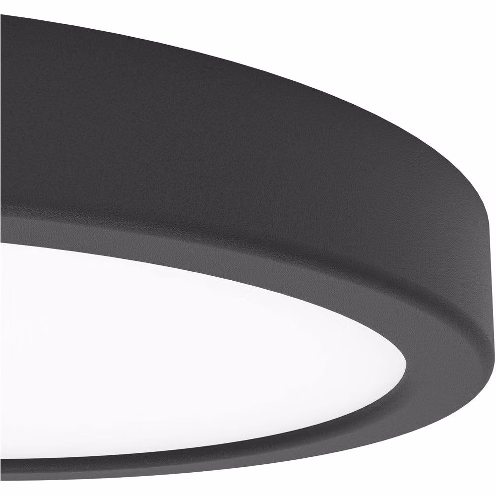 Loops 2 Pack Round Black LED Ceiling Lights for Modern Indoor Spaces – 4