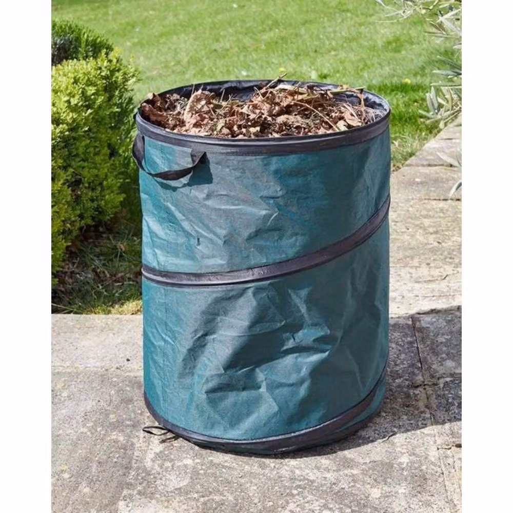 MANTRARAJ Heavy Duty Pop Up Garden Waste Refuse Bag, 120L, Green – 3