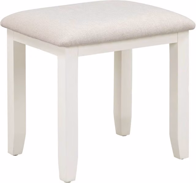 Seconique Bordeaux Dressing Table Stool in White