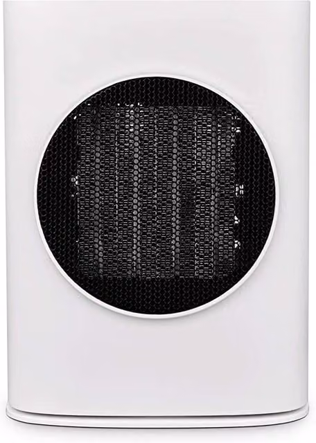 Mylek White Ceramic Fan Heater with Thermostat and Safety Protection, 1500W