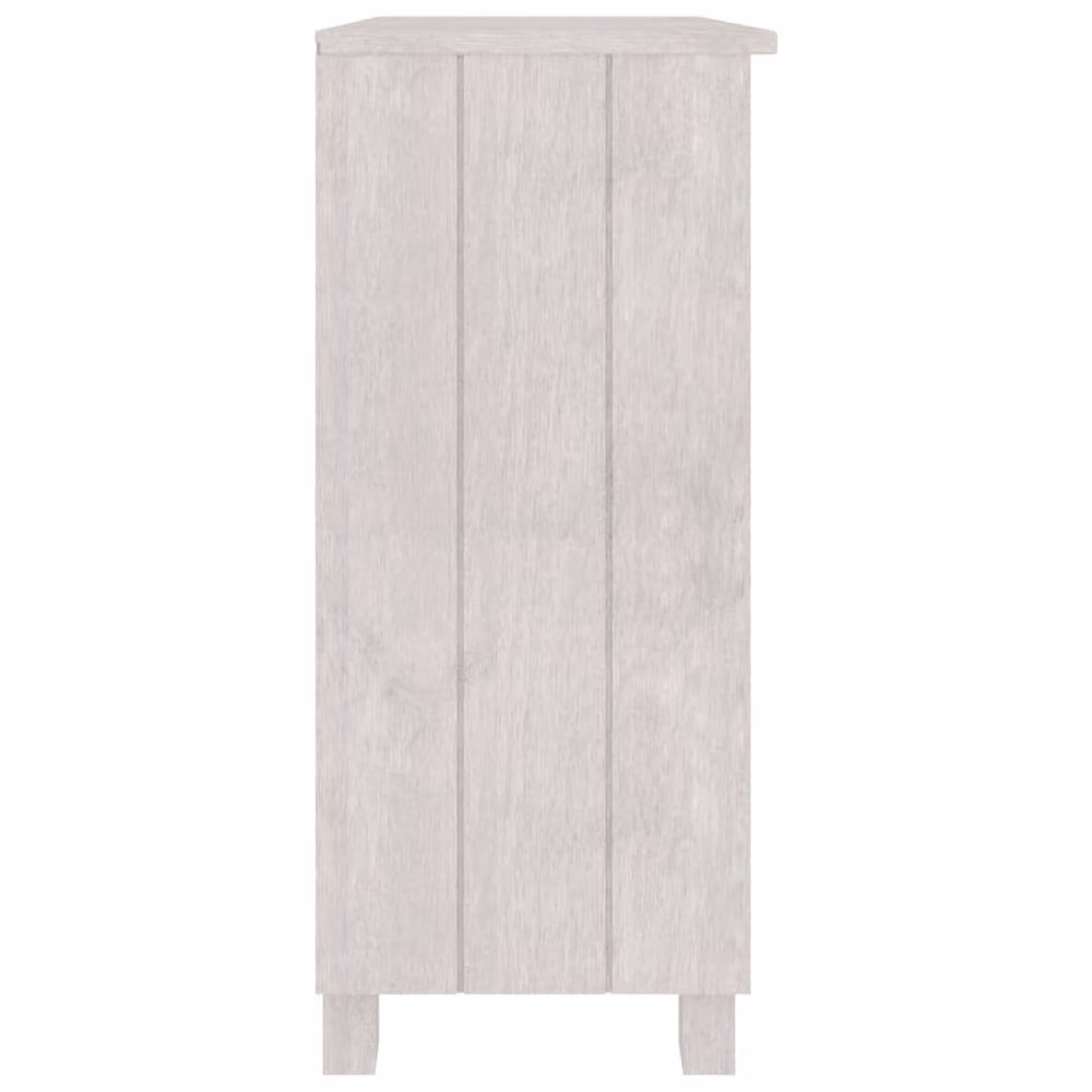 Berkfield Home Hamar White Sideboard in Solid Pine Wood, W/D/H: 85 x 35 x 80 cm – 3