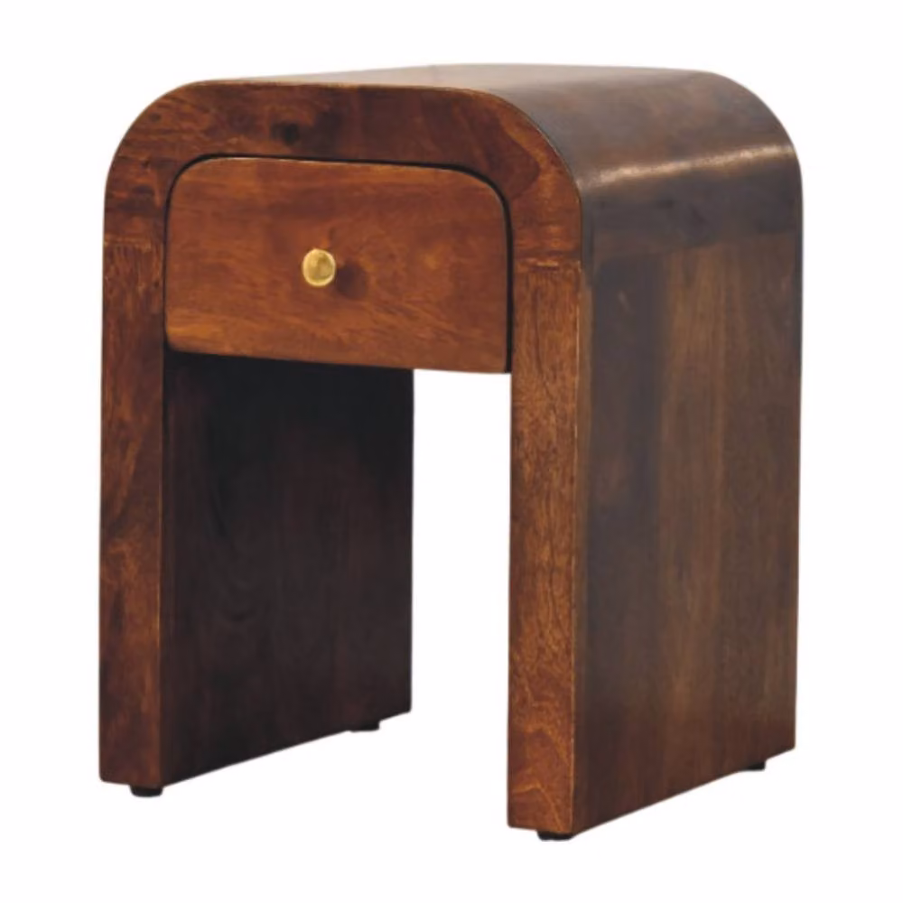 Wyld Haus Chioggia Mango Wood Bedside Table in Brown, W/D/H: 40 x 30 x 30 cm – 3