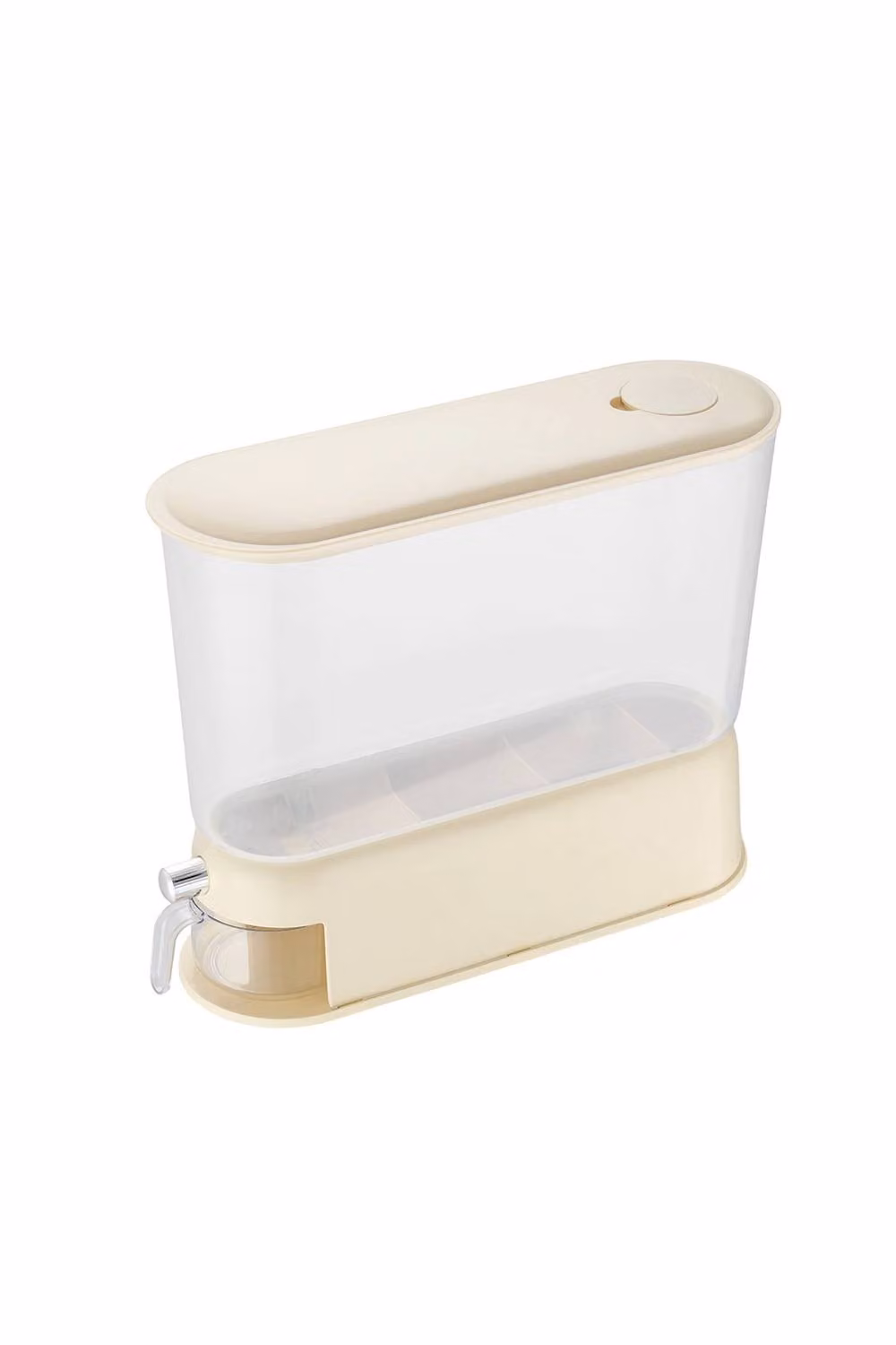 Living and Home Airtight Plastic Grain Dispenser Storage Container in Beige – 2