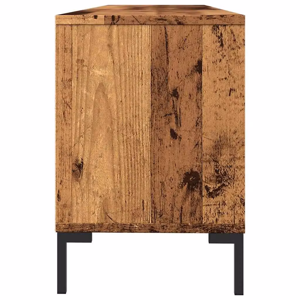 Berkfield Home Industrial TV Cabinet in Brown, W/D/H: 150 x 30 x 44.5 cm – 4