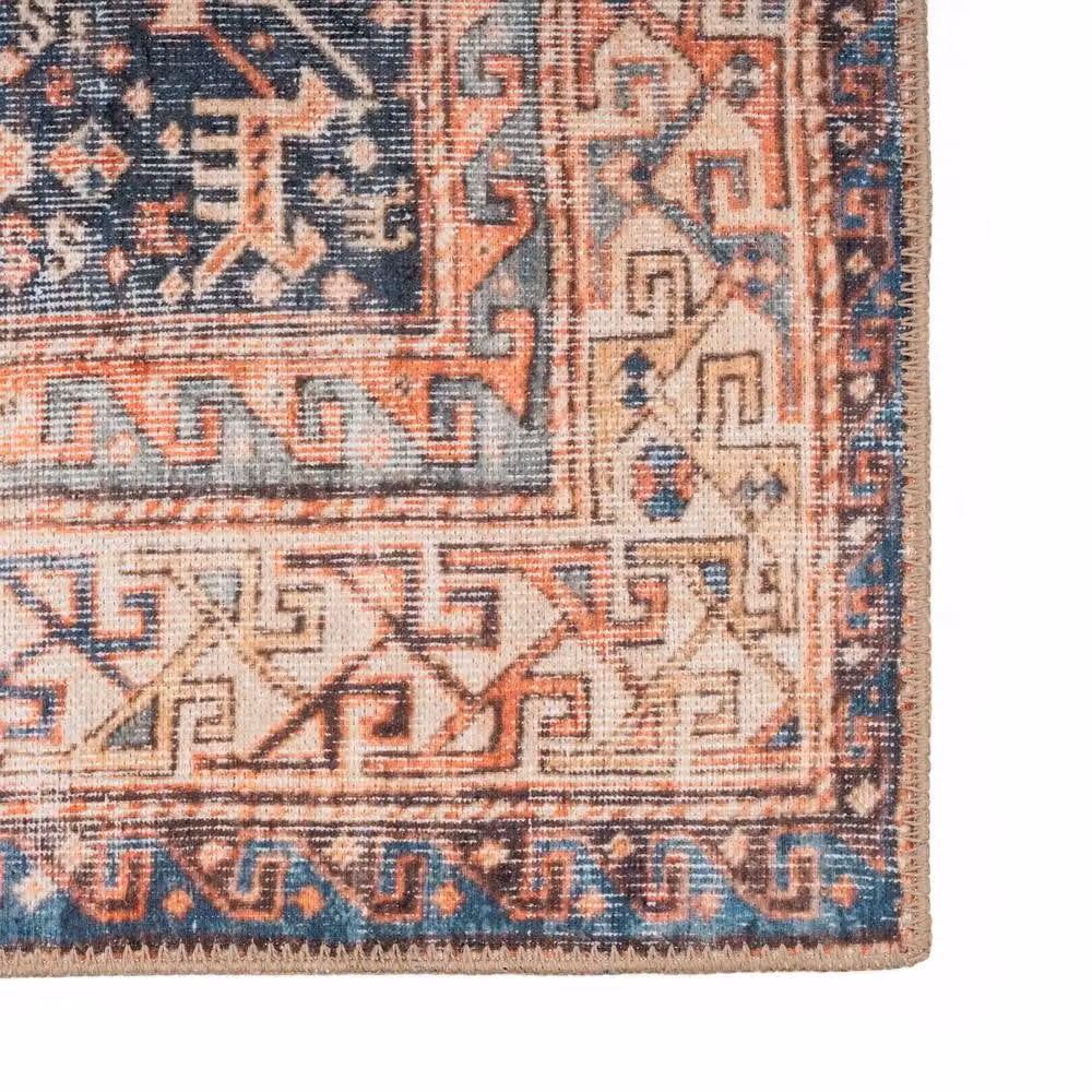 Kukoon Beige Terra Distressed Hallway Runner Rug, Non-Slip and Washable, W: 60 cm, L: 240 cm – 2