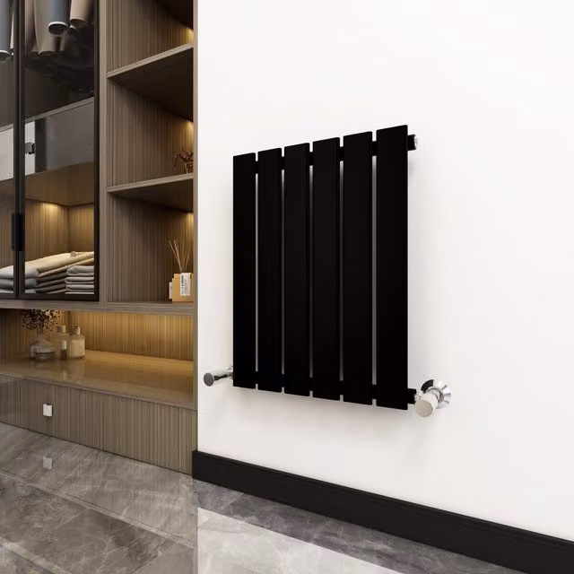 MCC Direct Designer Flat Panel Single Radiator, Black, W: 60.0 cm, H: 40.8 cm – 1