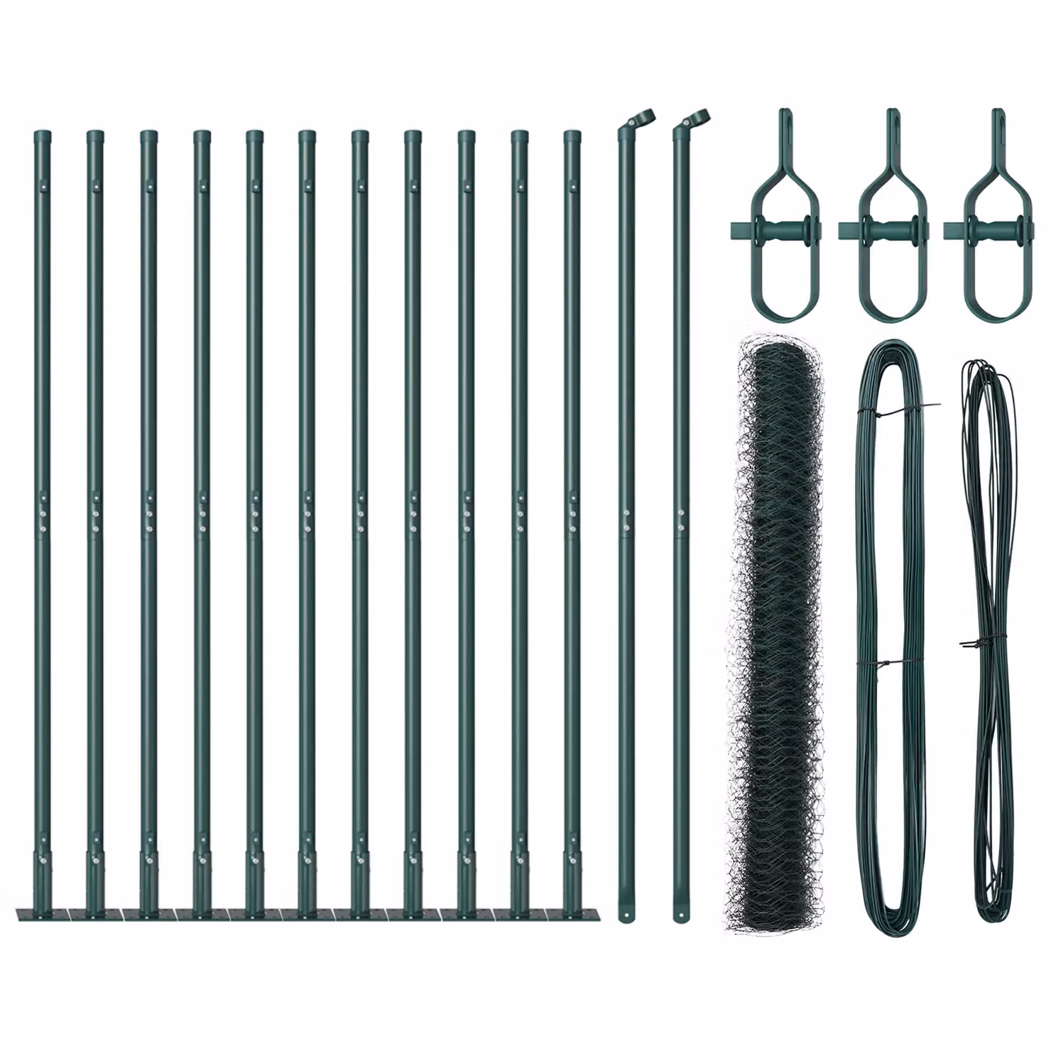 Berkfield Home Green Steel Hexagon Fence – 2