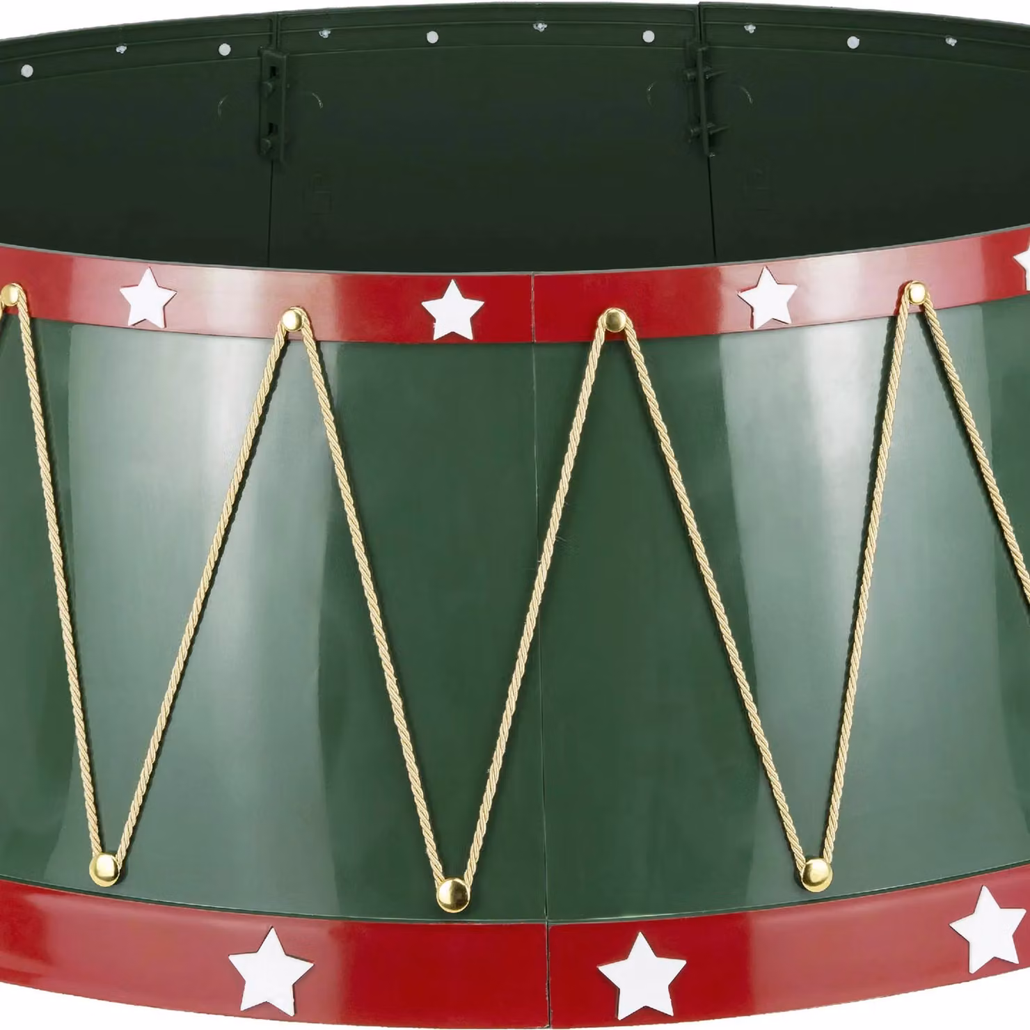 Shatchi Foldable Christmas Tree Skirt Base Cover in Green or Gold, Diameter: 65 cm – 9