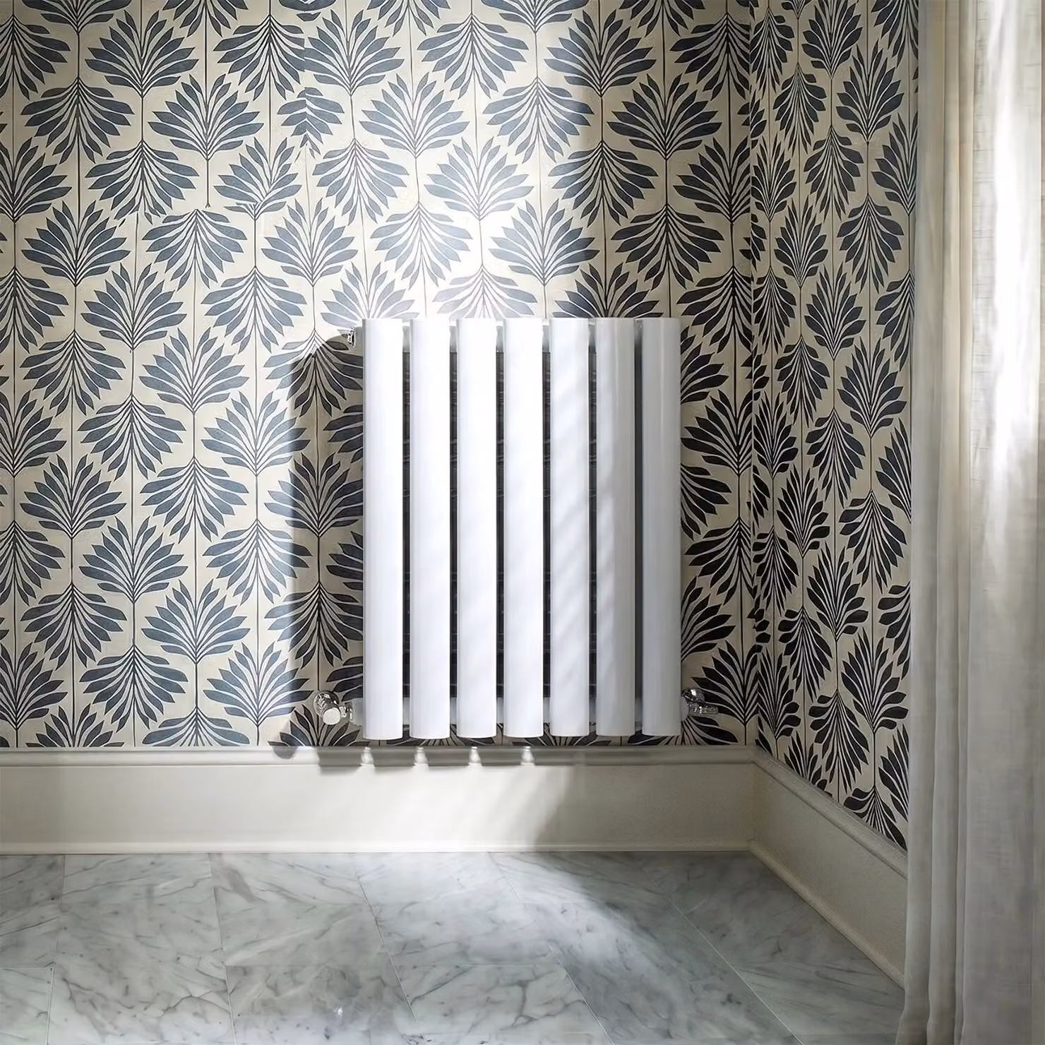 Balterley Embrace Horizontal Single Panel Radiator, White, W: 60.0 cm, H: 41.2 cm – 4