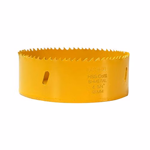 Faithfull HSS Cobalt Varipitch Hole Saw, Yellow, Diameter: 121 mm – 1