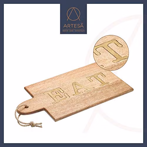 Artesa Mango Wood Cheese and Antipasti Serving Board in Brown, W: 38 cm, D: 20.5 cm – 2