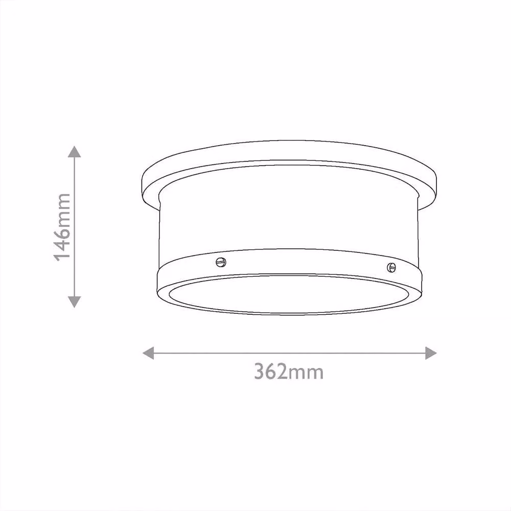 Netlighting Serca Medium Flush Ceiling Light in Brushed Natural Brass and Gold – 2