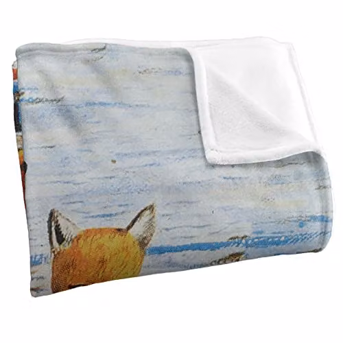 Genesis Foxtrot Silky Touch Super Soft Fleece Throw Blanket, White, W/D/H: 152 x 127 cm – 2