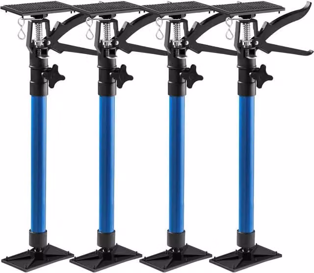 tectake Set of 4 Steel Door Frame Struts in Blue – 1