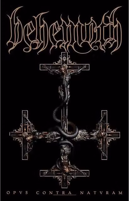Behemoth Opvs Contra Natvram Black Textile Poster – 1