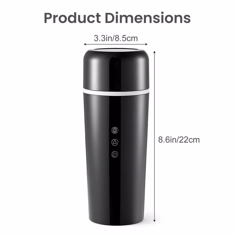 NESTLUNE 12V/24V Car Electric Kettle in Black, W/D/H: 100 x 60 x 22 cm – 2