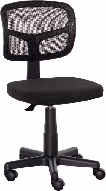 Rolipo Ergonomic Mesh Office Chair in Black with 360 Degree Swivel for Home or Office – 1