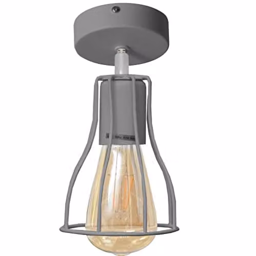 Netlighting Tube Semi Flush Ceiling Light in Grey