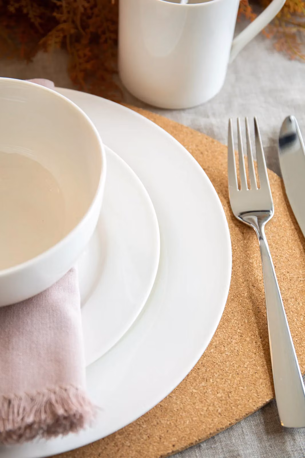 Mikasa Egret 12 Piece White Bone China Dinner Set – 8