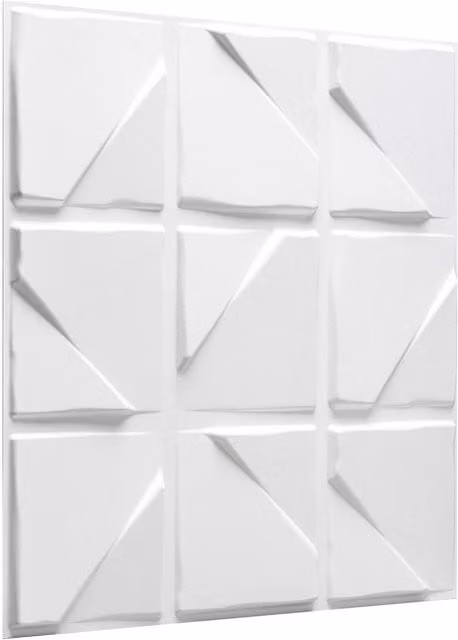 WALPLUS White 3D Animal Print Wall Panels made from Natural Plant Fibre