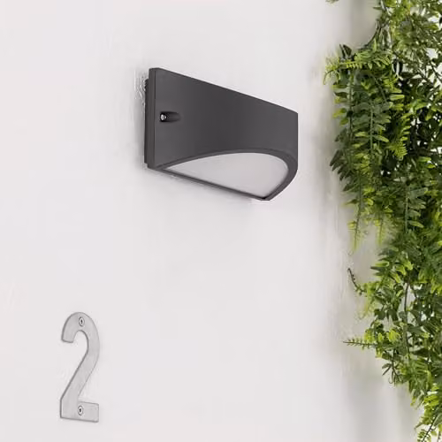 Netlighting FORLIGHT Kapa Up Down LED Wall Fixture, Urban Grey, IP54, 8.7W, 4000K, 444lm – 3