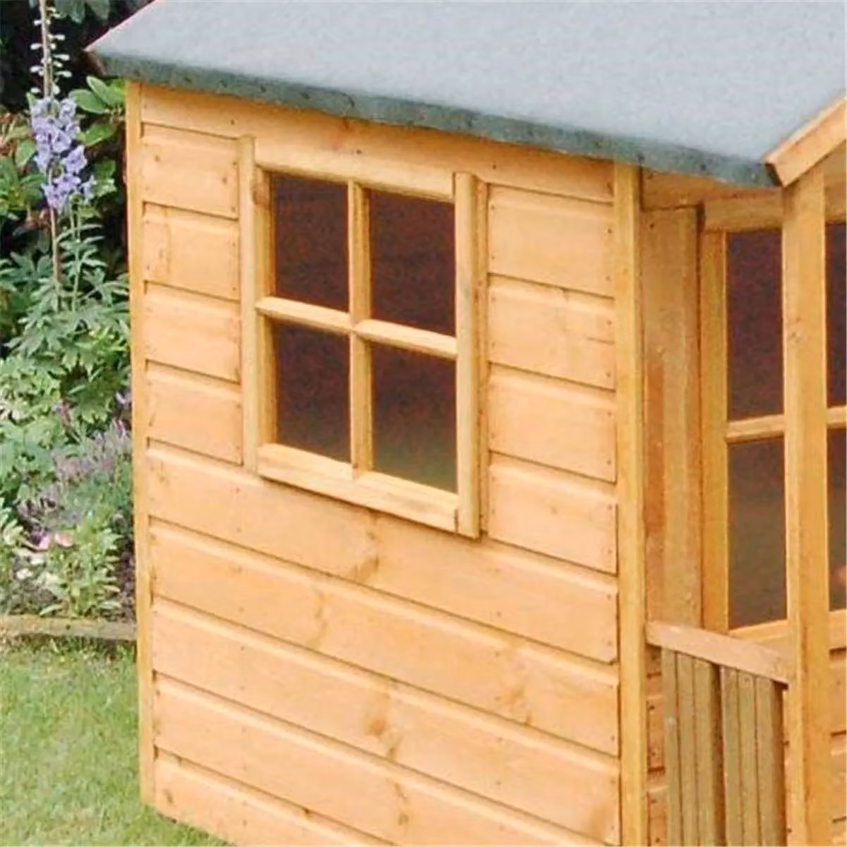 Cheshire Deluxe Playaway Playhouse in Natural Wood, Brown – 3