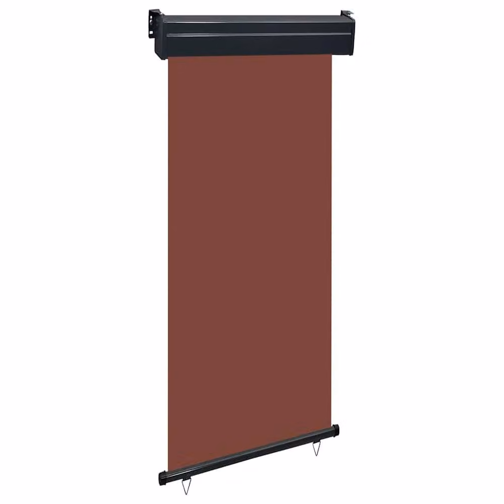 Berkfield Home Stylish Brown Roller Balcony Side Awning, W: 105 cm, H: 250 cm – 2