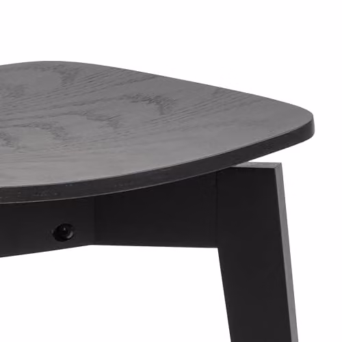 Furniture To Go Roxby Round Dining Table and 4 Dining Chairs in Black, Diameter: 105 cm – 5